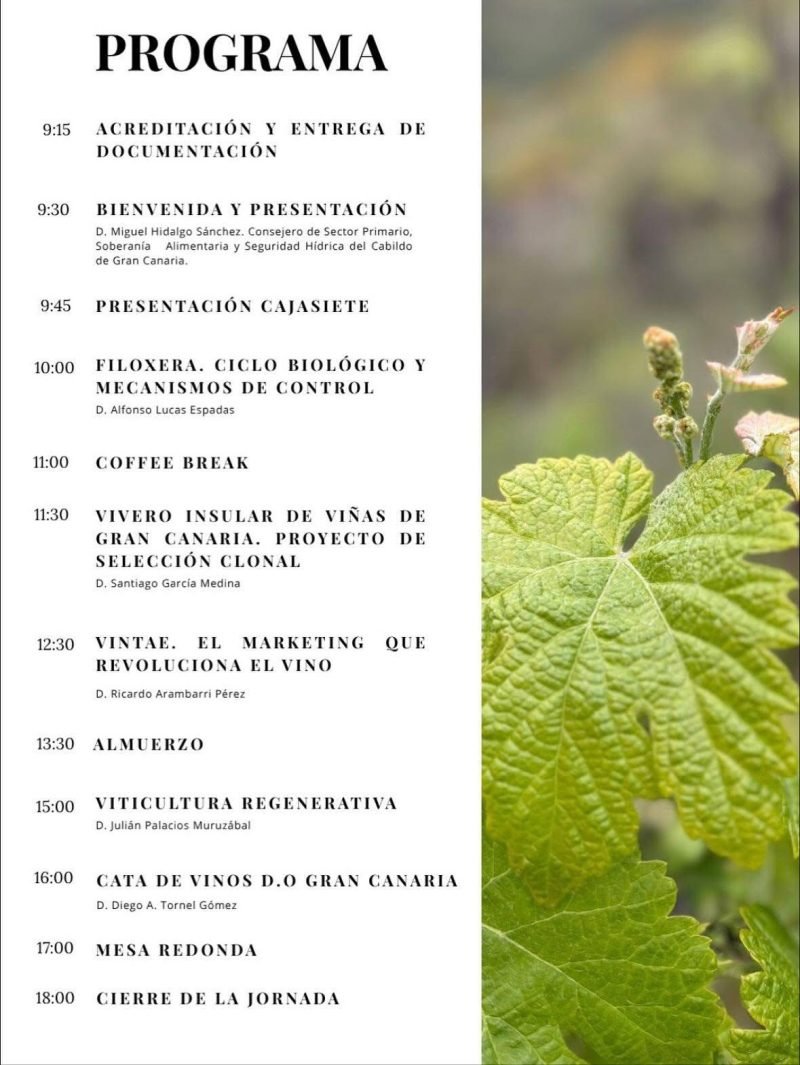 Programa III Jornada Técnica Viticultura y enología